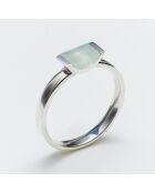 Bague en Argent & Calcédoine bleue