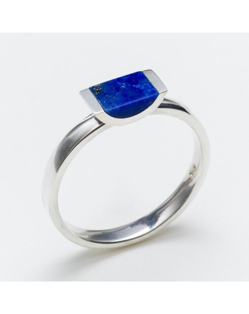 Bague en Argent & Lapis reconstitué