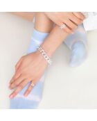 Bague rectangles arrondis en Argent