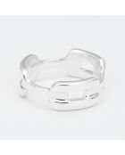 Bague rectangles arrondis en Argent