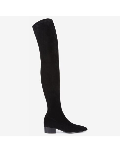 Cuissardes en Velours de Cuir noire