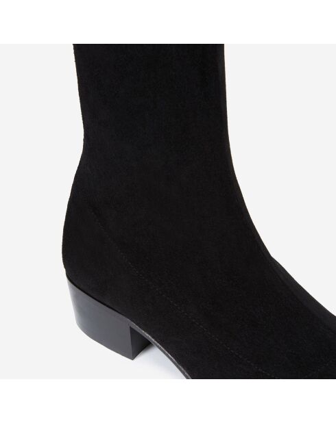 Cuissardes en Velours de Cuir noire