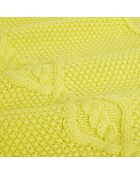 Echarpe 100% Laine Torsadée jaune