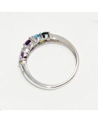 Bague Selena Mix Pierres 1.04 ct or blanc
