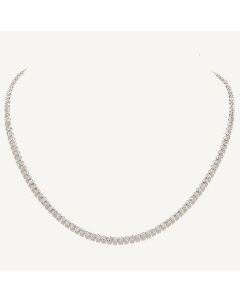 Collier Rivière Diamants 3 ct or blanc