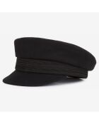Casquette en Laine avec Galon noire
