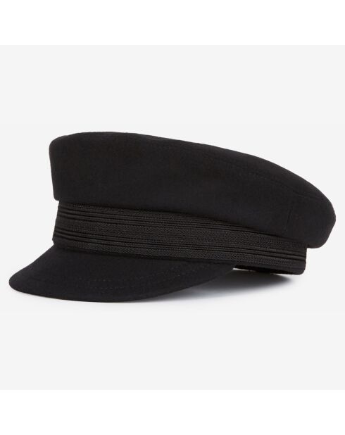 Casquette en Laine avec Galon noire
