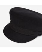 Casquette en Laine avec Galon noire