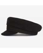 Casquette en Laine avec Galon noire