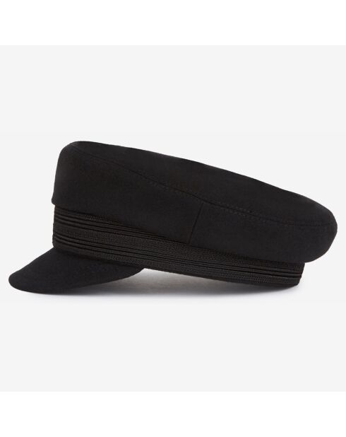 Casquette en Laine avec Galon noire