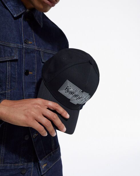 Casquette en Coton avec logo Kooples bleu délavé