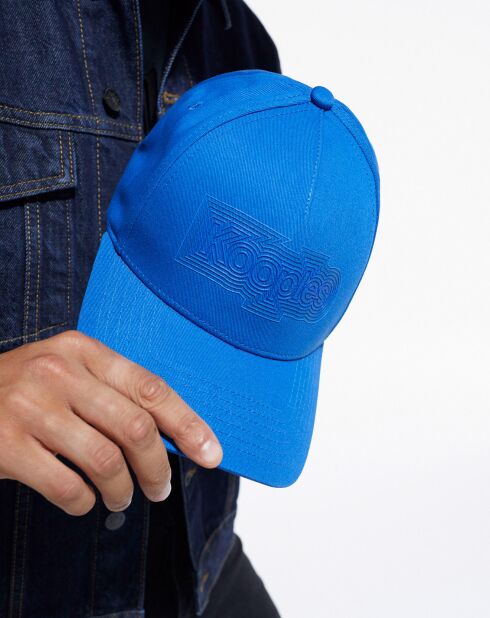 Casquette en Coton avec logo Kooples bleu délavé