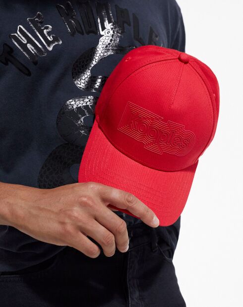 Casquette en Coton avec logo Kooples rouge