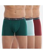 3 Boxers Coton Stretch multicolores