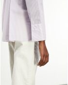 Chemise en Coton & Soie manches longues violette