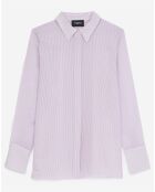 Chemise en Coton & Soie manches longues violette