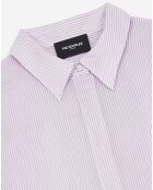 Chemise en Coton & Soie manches longues violette