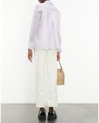 Chemise en Coton & Soie manches longues violette