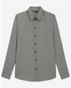 Chemise patte americaine noir/blanc