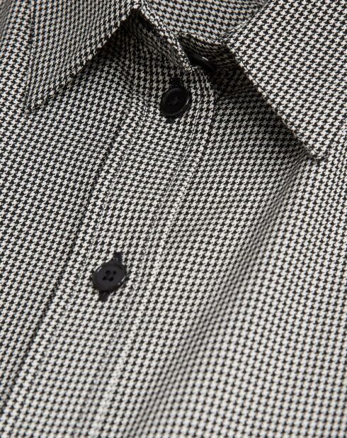 Chemise patte americaine noir/blanc
