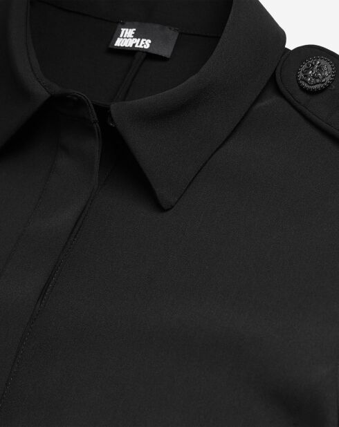 Combinaison à Boutons Officier noire