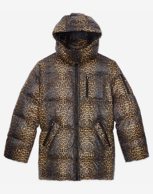 Doudoune Oversize léopard