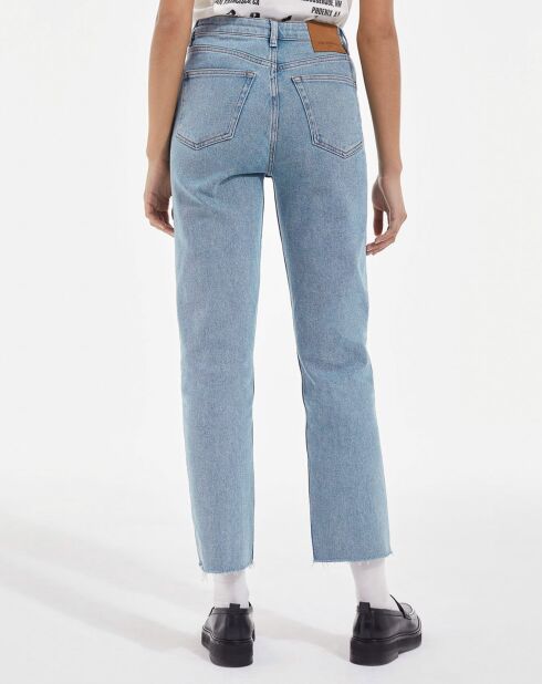 5-Pocket-Hose aus gewaschenem, blauem Denim