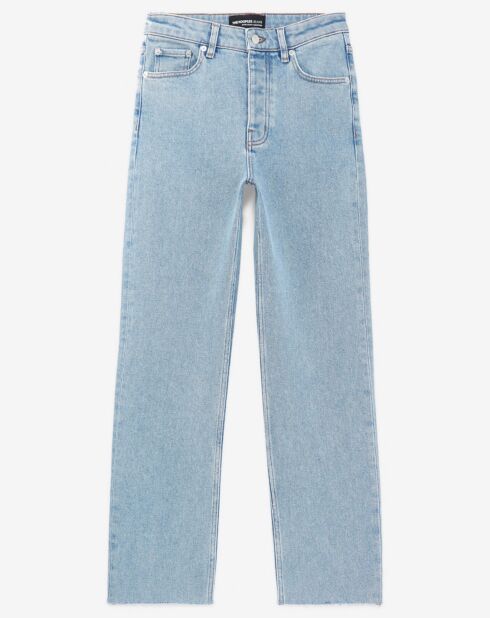 5-Pocket-Hose aus gewaschenem, blauem Denim