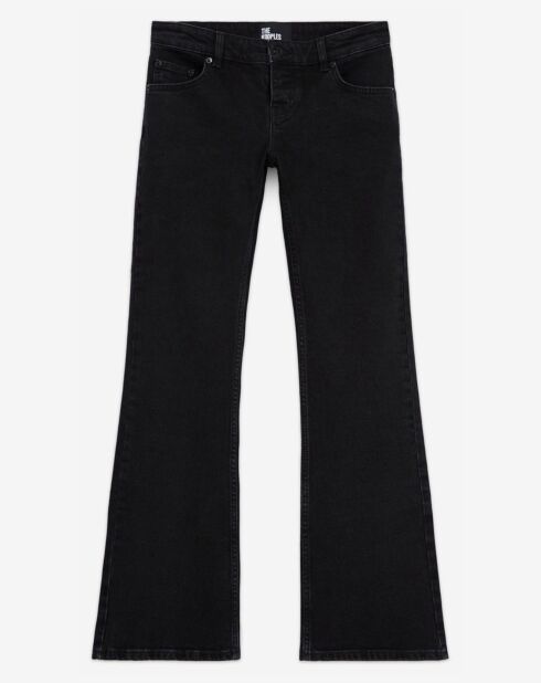 Jean Bootcut Délavé noir lavé