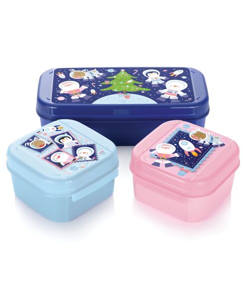 3 piccole scatole portaoggetti Signature multicolori