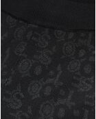 Legging Jacquard Logo All Over noir/gris foncé