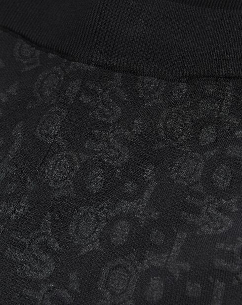 Legging Jacquard Logo All Over noir/gris foncé