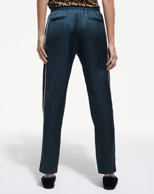 Jogging en Satin vert/marine