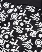 Jupe Courte en Jacquard Logo All Over noir/blanc