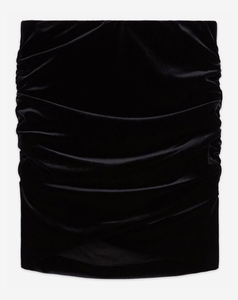 Jupe en Velours paillette noire