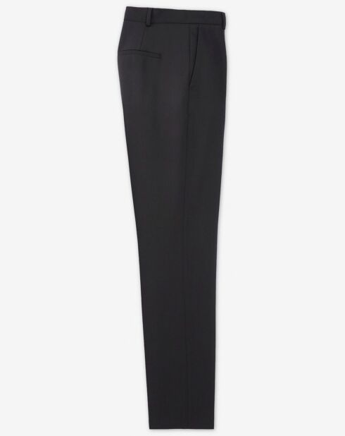 Hose aus reiner Wolle mit schwarzem Nietendetail
