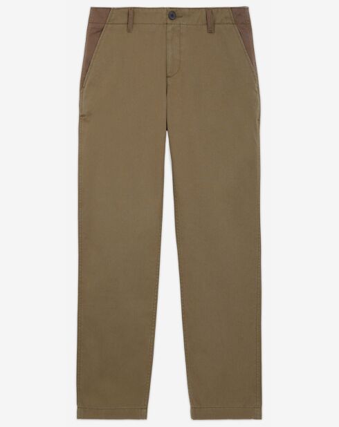 Pantalon Cargo Mix coloris vert olive