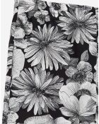 Pantalon 100% Soie Romantic Garden noir/blanc