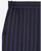 Pantalon Droit Fluide noir/marine
