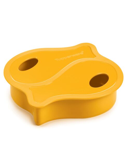 Cortador de galletas tipo sándwich naranja - 12,5x12x2 cm