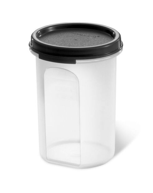 Boite de conservation avec couvercle transparent/couvercle noir - 440 ml