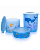 Boite de conservation avec couvercle Sealife bleue - 950ml