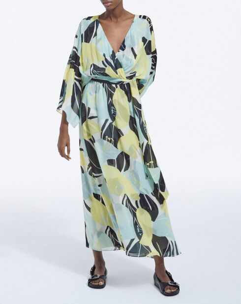 Robe Longue Kimono verte