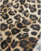 Robe 100% Soie Nuisette Grand Leo Silk léopard