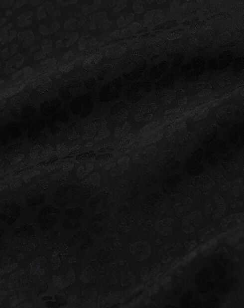 Robe sans manches Jacquard Léo noire