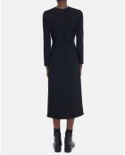 Robe Longue Plissée noire