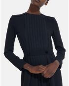 Robe Longue Plissée noire
