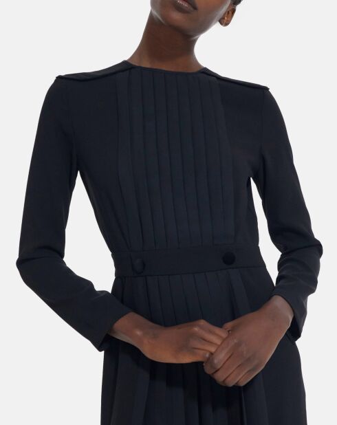 Robe Longue Plissée noire