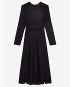 Robe Longue Plissée noire
