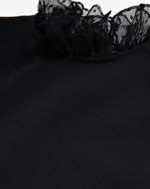 Robe Courte détail col noire